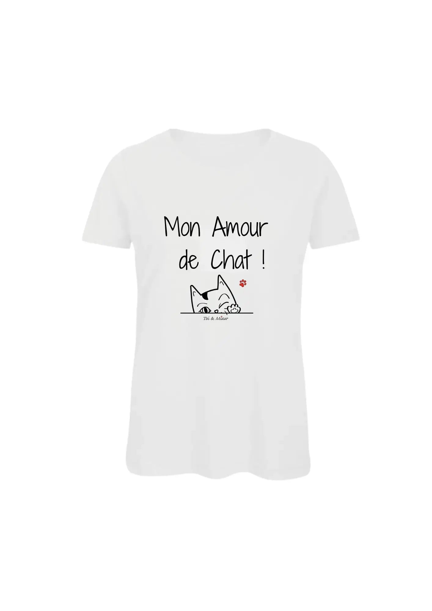 Tee-shirt Femme "Mon Amour de chat" Toi & Miaw