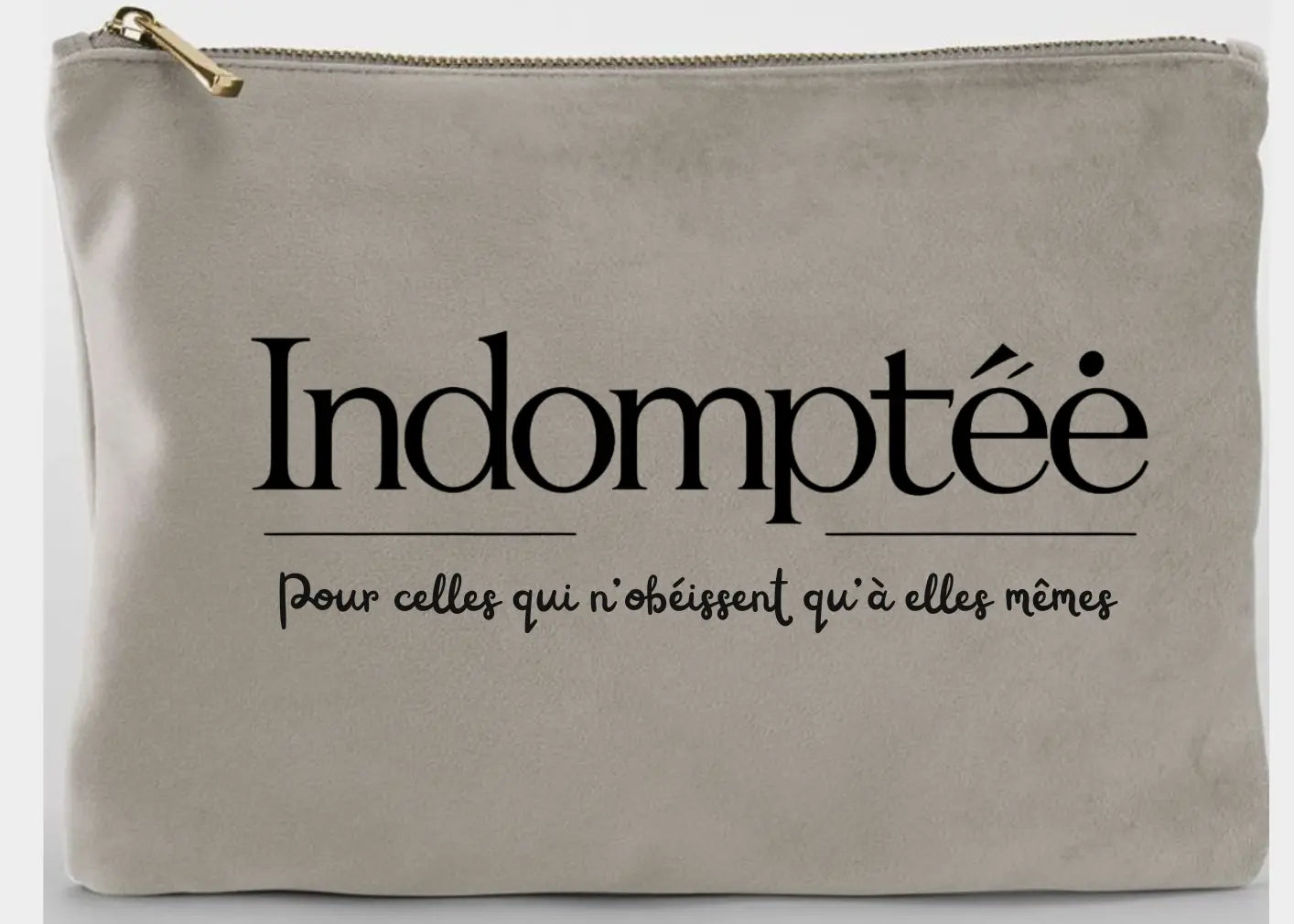 Grande Pochette "Indomptée" Noir Indomptée