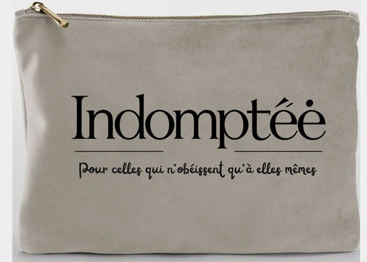 Grande Pochette "Indomptée" Noir Indomptée