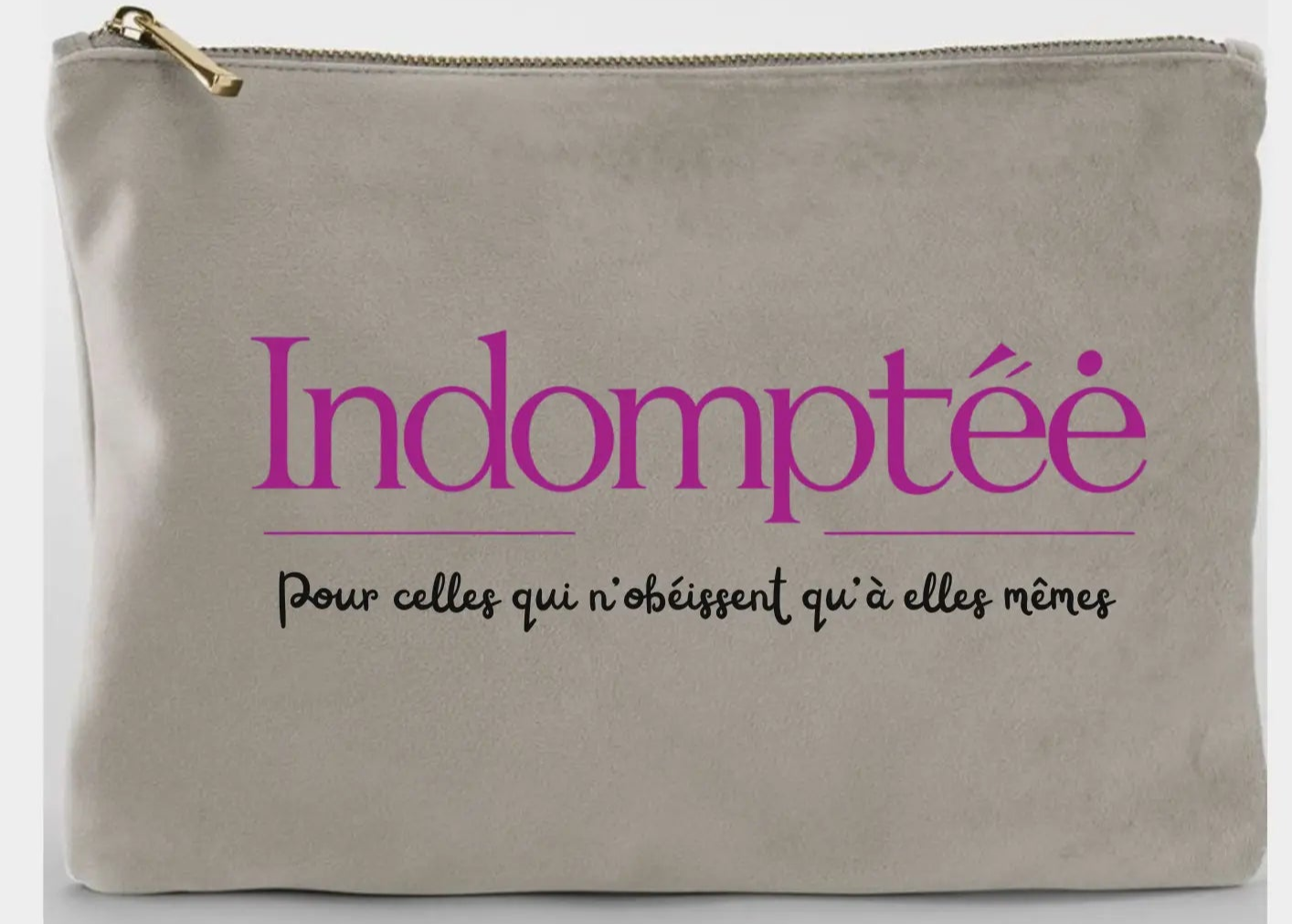 Grande Pochette en velours "Indomptée" Indomptée