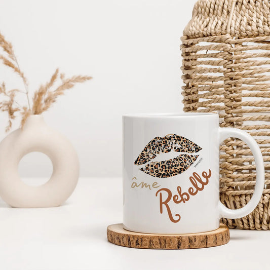 Mug blanc "âme rebelle" Indomptée