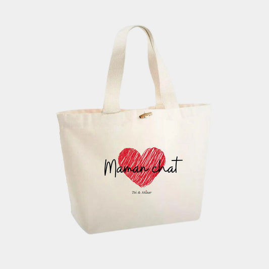 Sac Cabas "Maman chat" Toi & Miaw